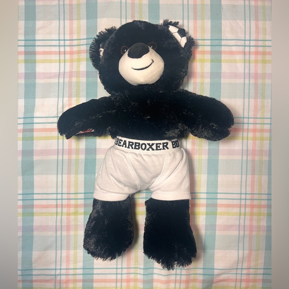 Build-A-Bear Workshop Black Soccer Stuffed Animal